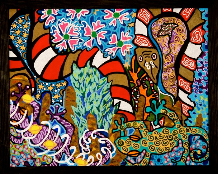 Serpent and gecko